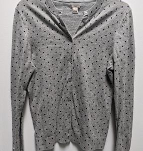 J. Crew Polka Dot Cardigan